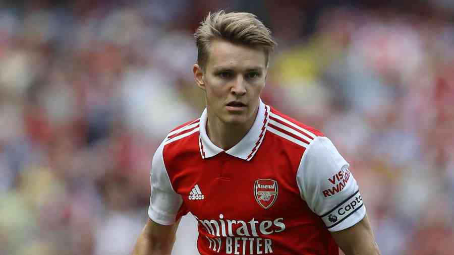 Arsenal captain Martin Odegaard crowned Premier League player of