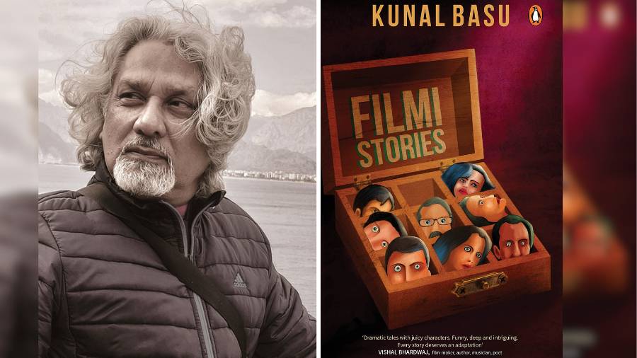 Author Kunal Basu, whose (right) latest book, ‘Filmi Stories’,  is a collection of eight diverse tales hailed by filmmaker Vishal Bhardwaj as ‘funny, deep and intriguing’ 