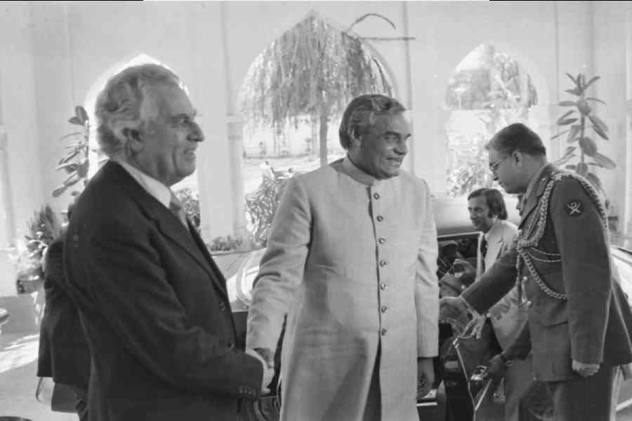 The former prime minister, Atal Bihari Vajpayee, in Pakistan