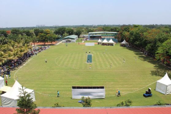 Cricket Ground for Shyam Sunder Shah Memorial Cup Boys under-15 T10 Cricket Tournament 