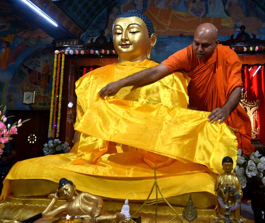 Kolkata observed Buddha Purnima on May 5 that marked the 2585th birth anniversary of Gautama Buddha. Buddha Purnima is observed on a full moon night in the month of Baisakh to honour Siddhartha Gautam's birth     