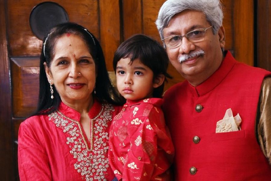 Rahul Johri, club president, with his wife Anuradha and grandson Ayaan at The Village Fair. “We all look forward to the Village Fair as it’s the signature event of the club where members from Kashmir to Kanyakumari and from Mumbai to Kolkata take part. The dance performances put up by the members were mesmerising and the food stalls having cuisine from various parts of India elevated the mood further,” he said.