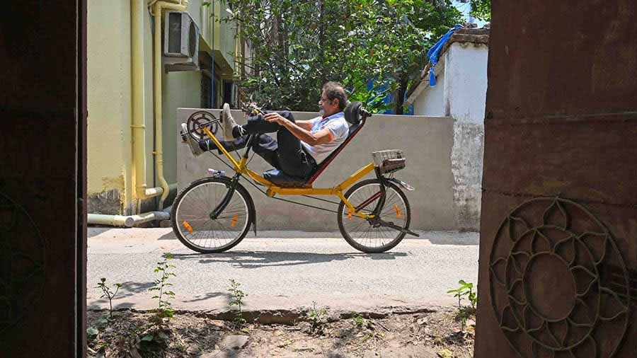 A Kolkata cycling enthusiast makes bikes that help you ride lying down