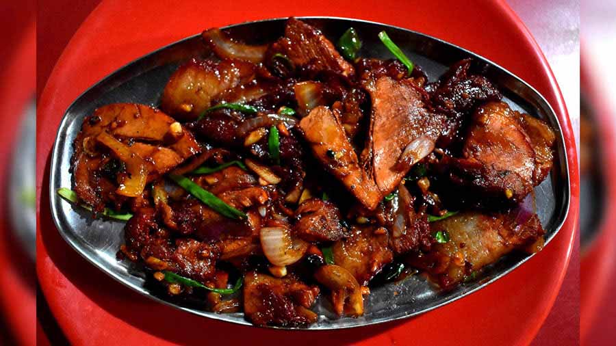 Chilli Pork at Tung Nam 