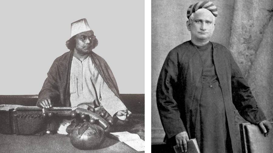 Stalwarts of Bengali art and culture like (left) Kazi Nazrul Islam and (right) Bankim Chandra Chatterjee came either before or after Tagore’s peak productive years and were not subject to comparisons with the poet