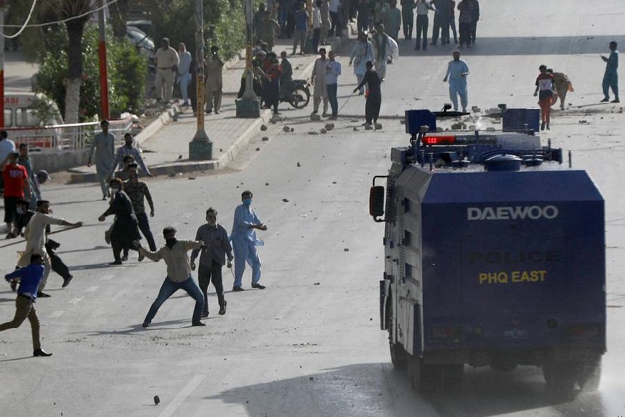 Pakistan's anti-corruption watchdog on Wednesday sought a 14-day physical remand of former prime minister Imran Khan as he was produced before a special court inside a high security police facility here for the hearing in a corruption case in which he has been arrested.