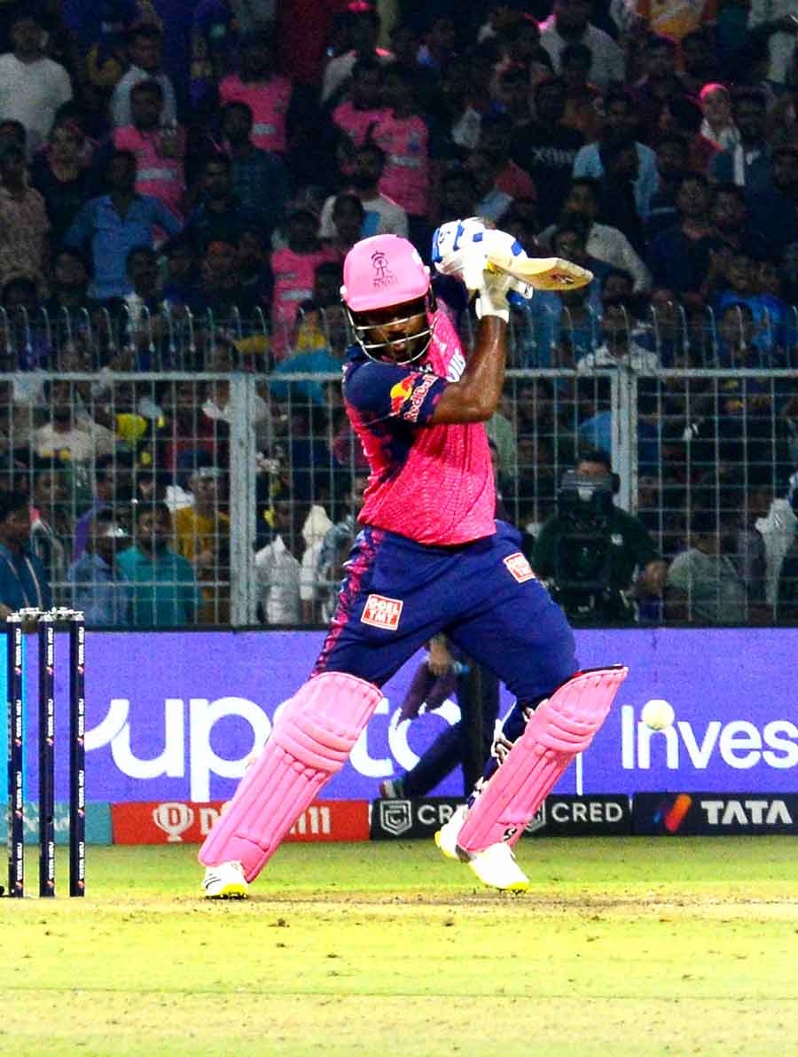 Sanju Samson, on the other hand, provided Jaiswal a rock-solid support with his quickfire 48 in just 29 deliveries. He hit two boundaries and five sixes. KKR bowlers looked completely out of sync