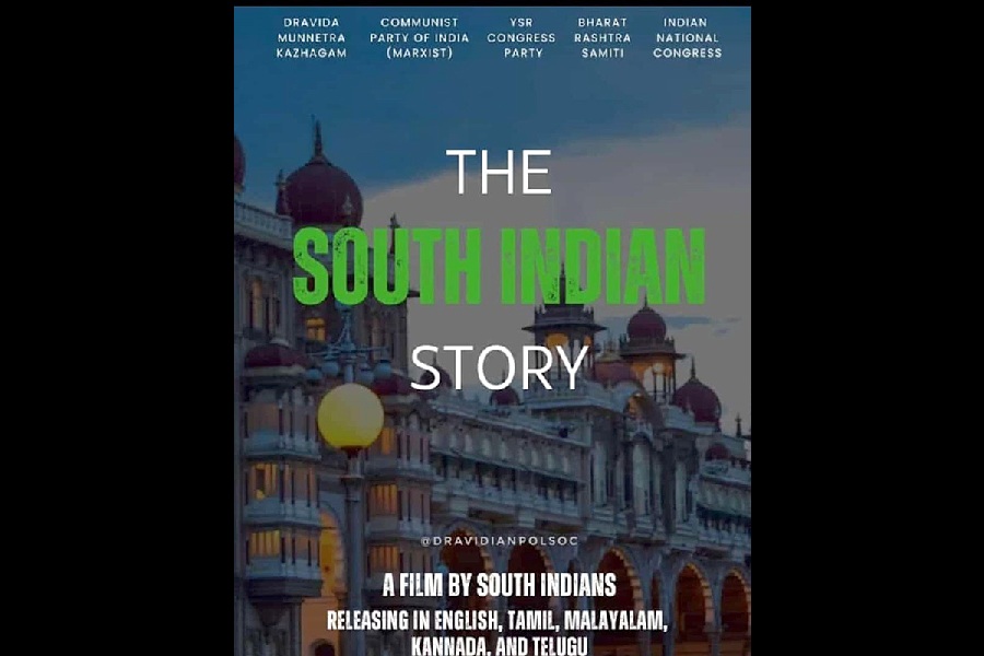 an imaginary film, The South Indian Story (which rhymes with The Kerala Story), lists the parties that govern the southern states now. Needless to say, the BJP is missing