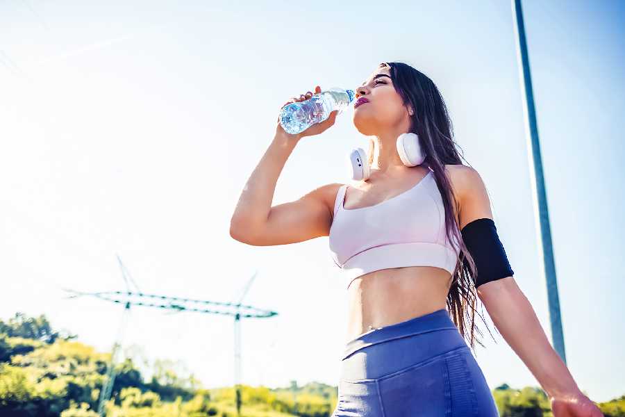 Staying hydrated in the heat is a must to maintain good oral health, even more so if one is playing a sport or working out outdoors