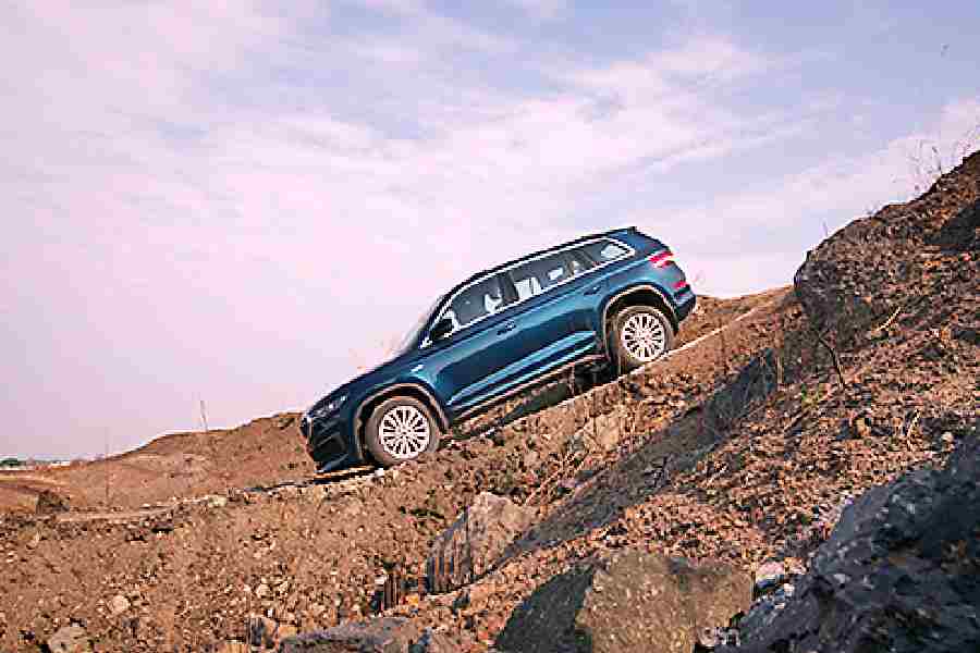 Inclines and declines were all tackled in a day’s work by the Kodiaq