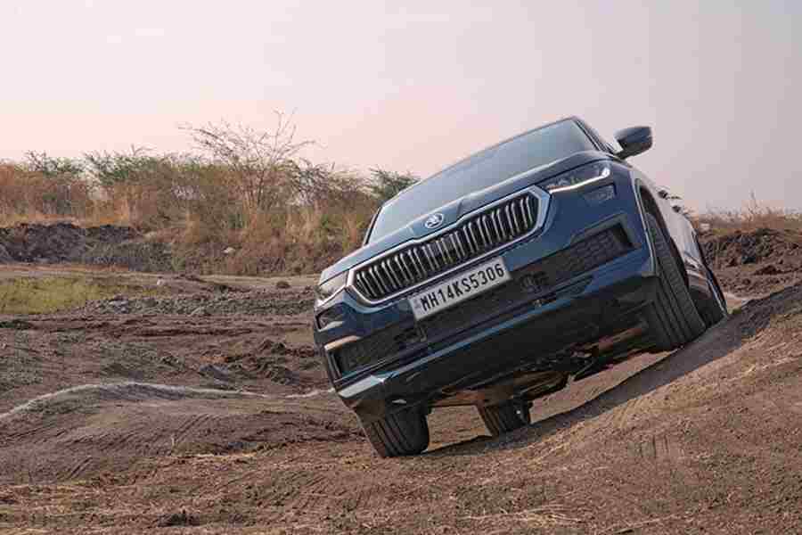 The Skoda Kodiaq proved quite capable on the offroad track