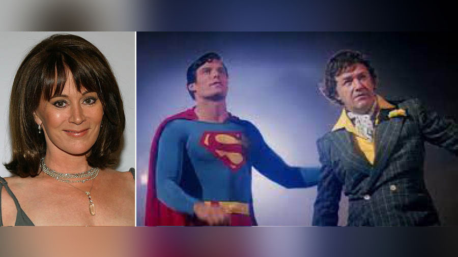 Jill Taylor in 'Home Improvement' and (right) Superman with super villain Lex Luthor