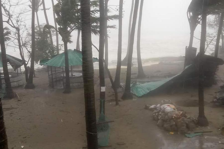 Sights of devastation at Saint Martin's Island in the Cox's Bazar-Teknaf peninsula in Bangladesh left behind by Cyclone Mocha