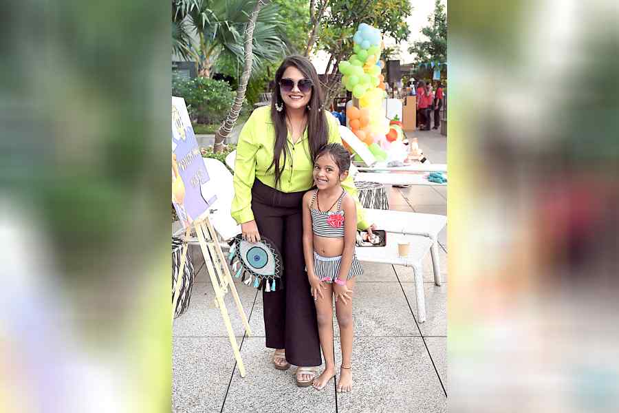 “I think organising pool parties for kids during summers, should be done every year. My daughter enjoyed the pool party a lot whether it was in the water or getting her face painted,” said Ayushi Agarwal with her daughter Lavya.