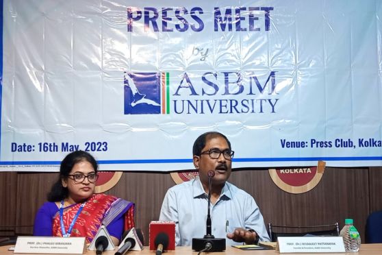 ASBM University, Bhubaneswar Press Meet on 16 May 2023