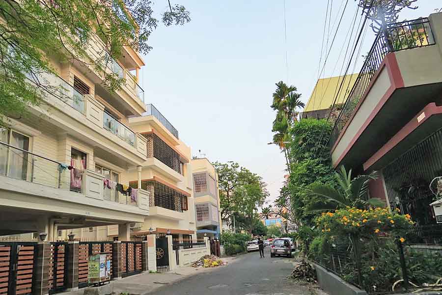 A lane in CL Block where the theft had taken place. 