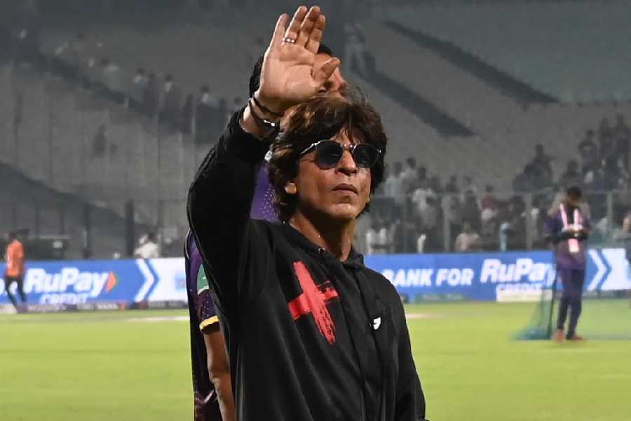 Shah Rukh Khan at Eden Gardens