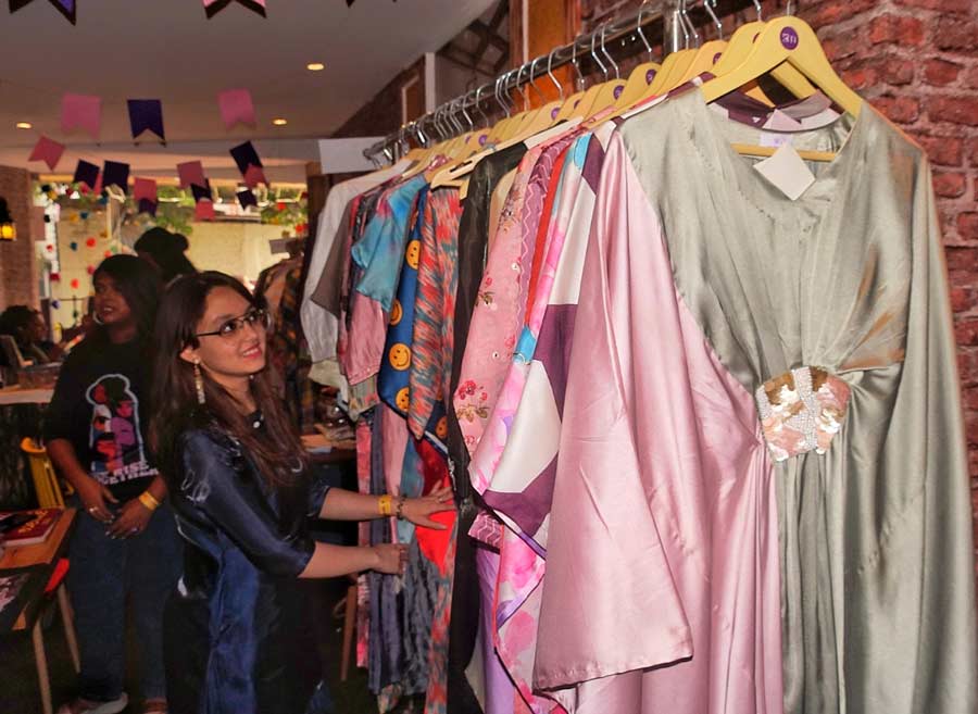 Ayushi Mehta, a city-based business woman, had a range of quirky hand-embroidered Indo-western attires for all age groups and sizes, where every design was catered uniquely to suit an individual