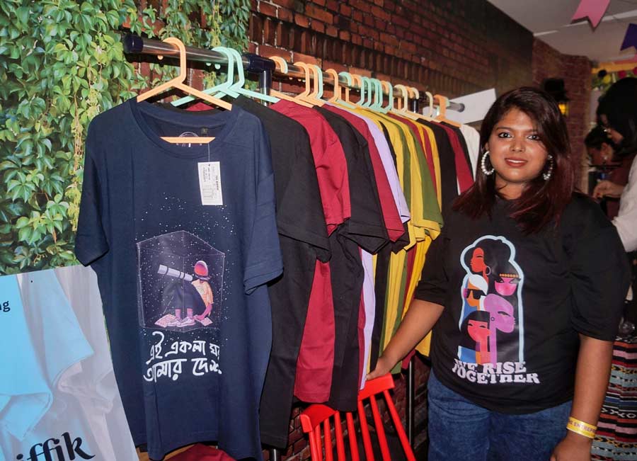 Tee-Riffik, a brand that specialises in customised T-shirts, brought along a range of their creations — quirky and unique designs across all sizes — to suit every customer’s taste