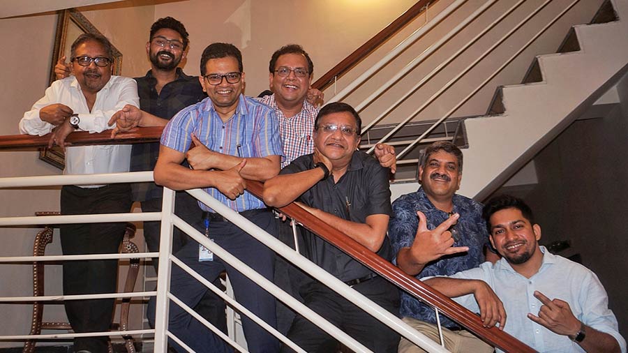 The Osteoblasts: (L-R) Doctors Suhas Bala, Subhankar Chakravorty, Abheek Kar, Rik Roy, Chandrachur Bhattacharyya, Ravi Bharadwaj and Jit Bhunia 