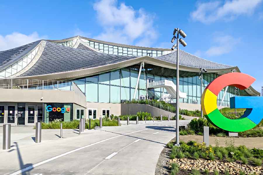 The building at Google Bay View campus in Mountain View, California