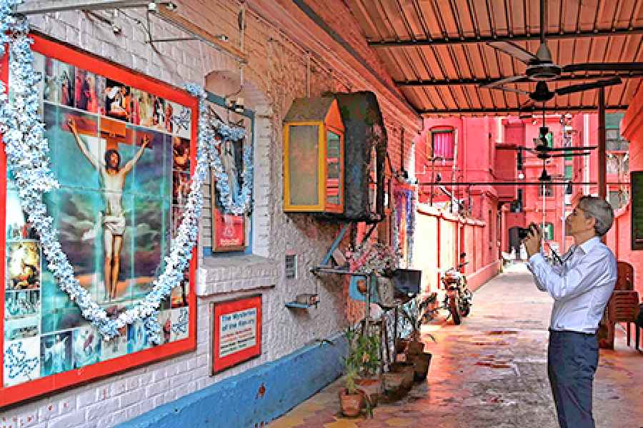 The grotto at Bow Barracks