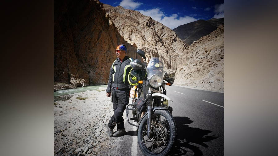 Manas Nandy during ladakh trip last year