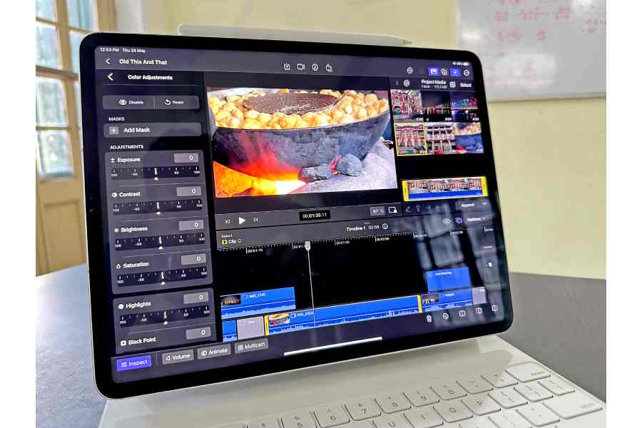 There are enough colour management tools in the iPad version of Final Cut Pro