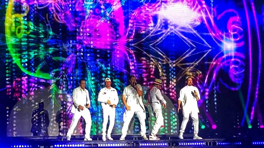 The Backstreet Boys perform in Gurgaon on their DNA World Tour
