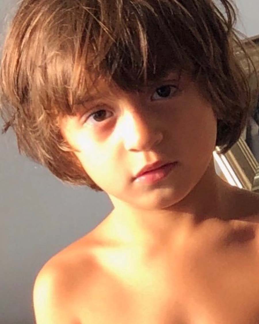 For AbRam’s fifth birthday, Shah Rukh shared a photo of the kid in the sun, calling the little boy his “sunshine”.