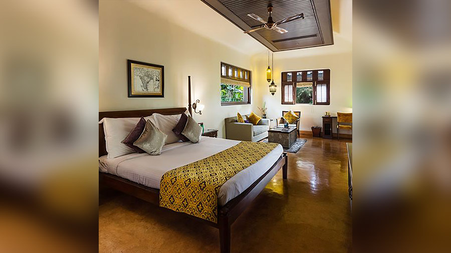 The spacious room at Jehan Numa Retreat