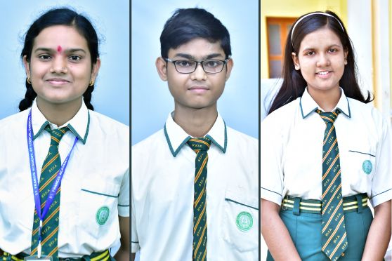 Anshu Tiwari, Abhinaw Shaw, and Dibyanka Priyadarshini Sahoo scored 98.2%, 93.8%, and 90.4% marks respectively