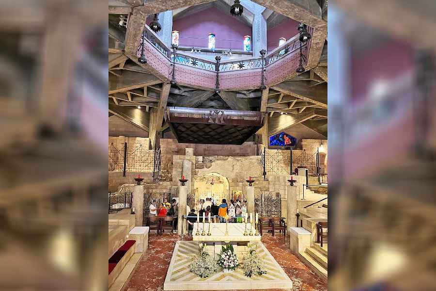 The Basilica of the Annunciation, where it is believed that the angel Gabriel told Mary that she will be giving birth to Jesus