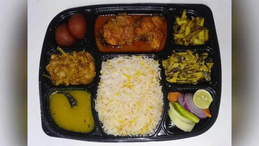A fish thali from a restaurant available on Zoop