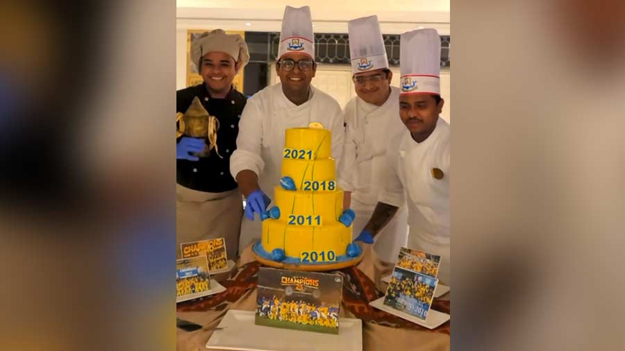 The cake prepared by Team ITC Narmada