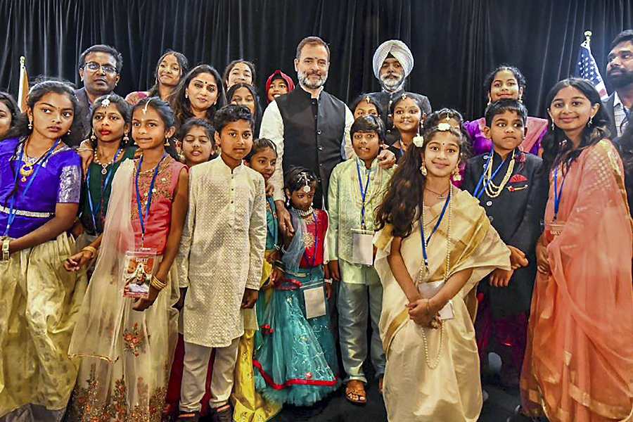 A few Khalistani supporters tried to disrupt Gandhi's speech but were taken out by the security personnel. Indian Overseas Congress chairperson Sam Pitroda, who accompanied Gandhi at the event, said that India needs a 'young mind' like Gandhi to lead the country.