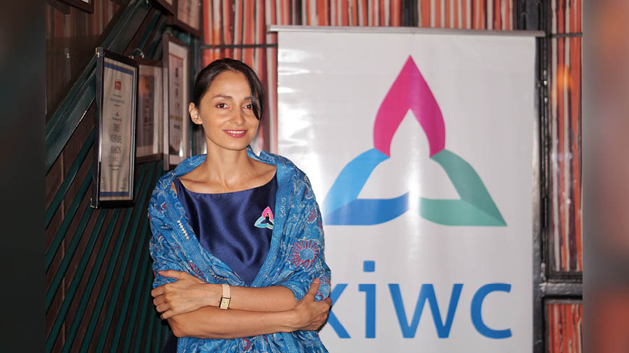 Iryna Vikyrchak, president, KIWC, participated in the workshop with keen interest to know about summer skincare
