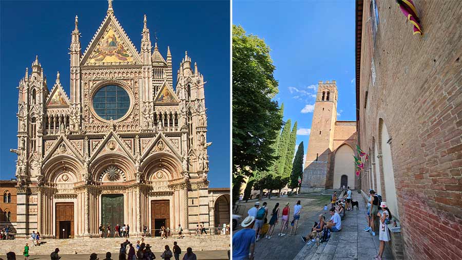 The Duomo di Siena and the Basilica of San Domenico 