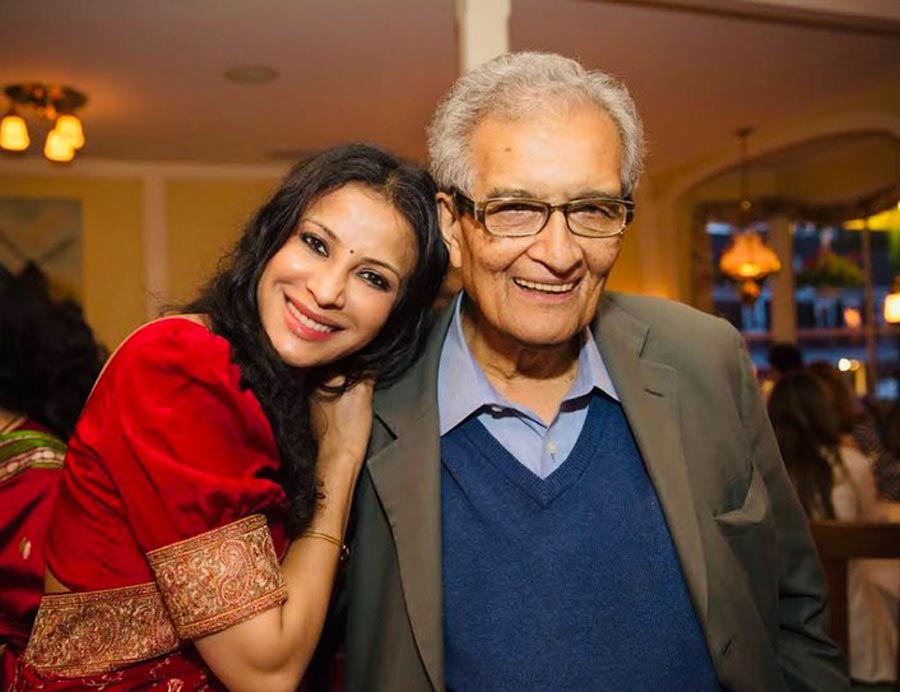 Writer, child-rights activist and actor Nandana Dev Sen uploaded this photograph early on Saturday with the caption: ‘Happy Birthday, Baba.  I feel blessed by the wisdom, courage and humor you bring into our lives every day, and the legacy you continue to build.  I love you ❤️  #grateful #happybirthday #amartyasen #happybirthdayamartyasen #fatherdaughter #bday #nobelprize’