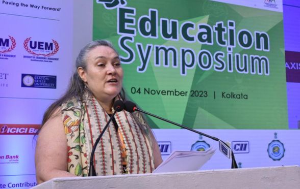 US Consul-General Melinda Pavek at Education Symposium