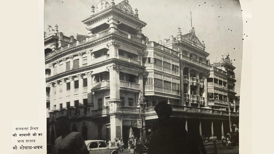 An old photograph of Gopal Bhavan, which was built in 1926