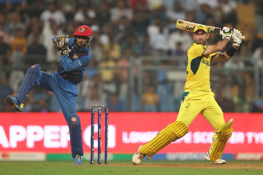 Cramping and hobbling for a large part of his incredible innings, Glenn Maxwell single-handedly takes Australiato a 3-wicket victory with an unbeaten 201 against Afghanistan at the Wankhede on Tuesday. Captain Pat Cummins, on the other end, only watched in wonder making just 12 in their unbroken 202-run stand.