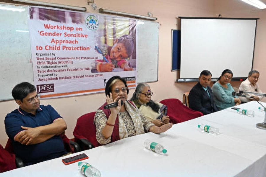 The introductory session to the workshop on gender-sensitive approach to child protection on Wednesday