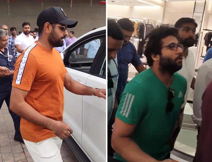 Pakistan cricketer Babar Azam visited South City Mall on Thursday afternoon along with co-player Imam-ul-Haq. They spent time shopping at Zara and other fashion wear outlets