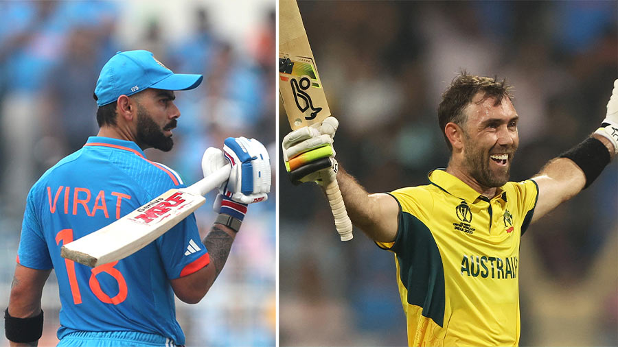 Virat Kohli and Glenn Maxwell will be among the players to watch out for during the semi-finals of the ongoing ICC Men’s Cricket World Cup