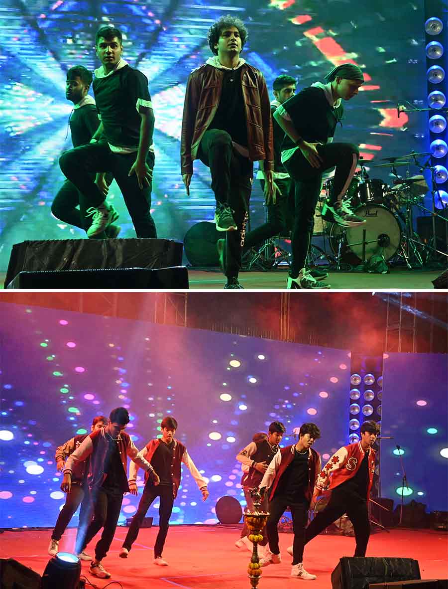 Boys of St James’ School also put up contemporary and hip-hop dance performances on Bollywood and global music mash-ups
