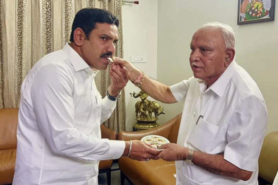 B.S. Yediyurappa | ‘Dynasty’ Boot On BJP Foot: Congress Congratulates ...