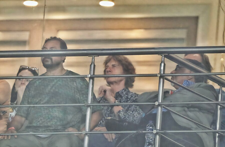 Mick Jagger was definitely the star spectator at the England vs Pakistan match at the Eden Gardens on Saturday  