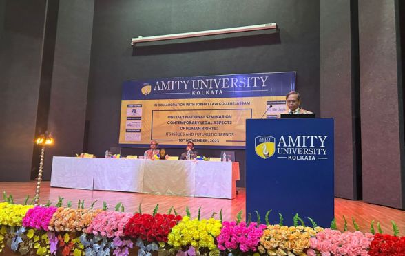  Prof Dr Sanjay Kumar, the Vice Chancellor at Amity University, speaking at the seminar
