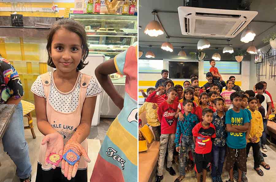 From relishing brightly baked cupcakes to making merry, the children enjoyed to their fullest